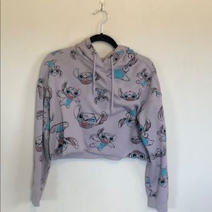 Disney Cropped Stitch Hoodie